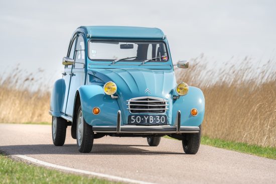 2CV Garage Sander Aalderink 2CV4 1974 Bleu Lagune 114.000 km