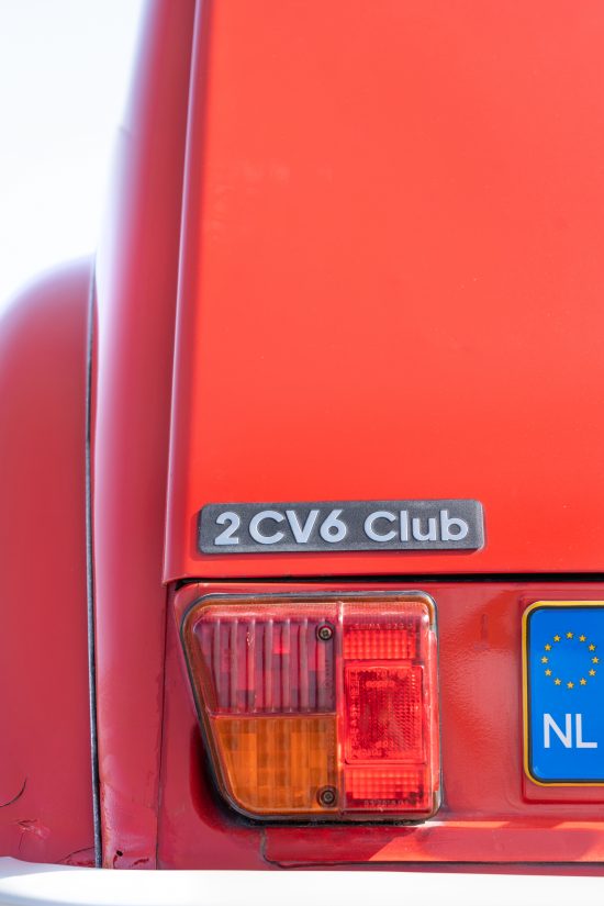 2CV Garage Sander Aalderink 2CV6 Club 1987 Rouge Vallelunga 62.000 km