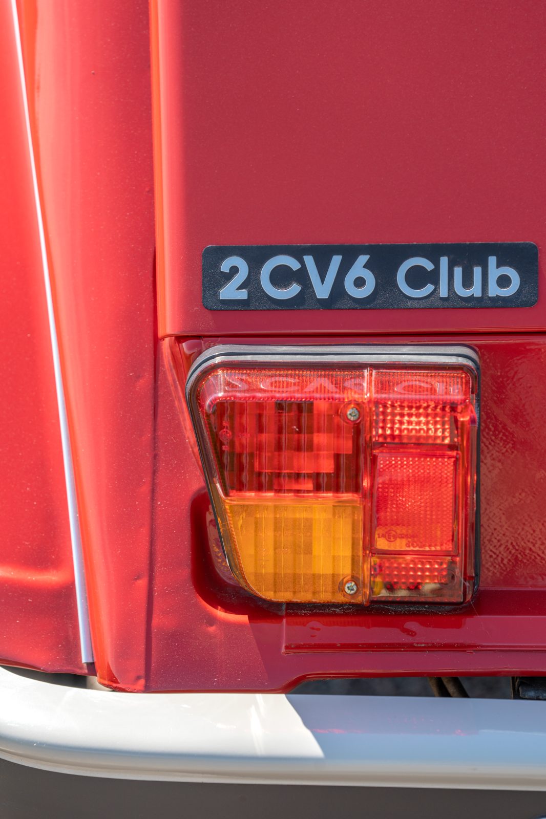 2CV6 Club Rouge Vallelunga 34000km 1987 - achterlicht