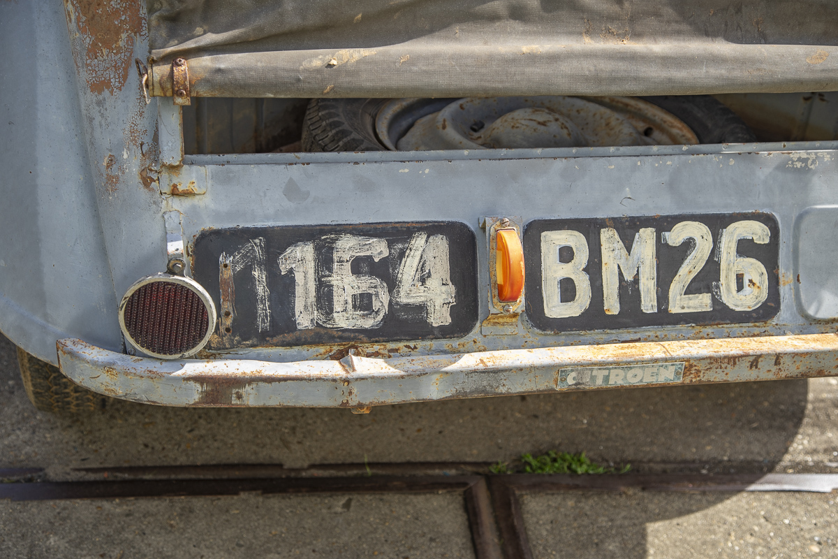 2cv A (1952) For sale - rear license plate